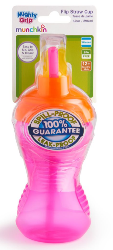 Бутылочка-непроливайка с трубочкой Munchkin Click Lock, 296 мл, розовый (40523.02) - фото 3
