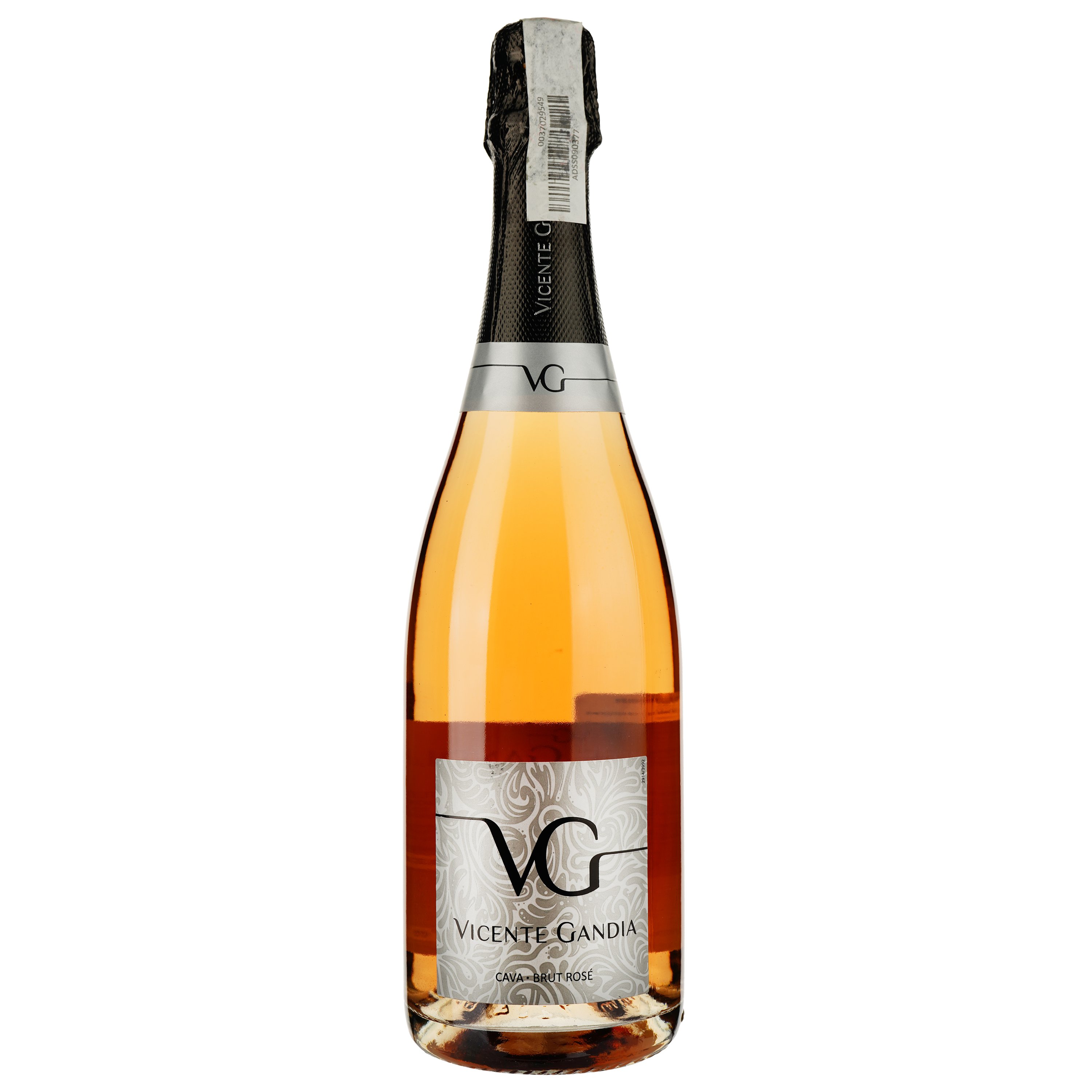 Вино игристое Vicente Gandia Cava Brut Rose, розовое, брют, 12%, 0,75 л (37045) - фото 1