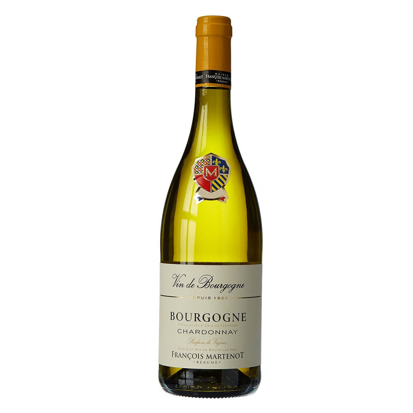 Вино Francois Martenot Bourgogne Chardonnay Parfum de Vigne, белое, сухое, 12,5%, 0,75 л - фото 1