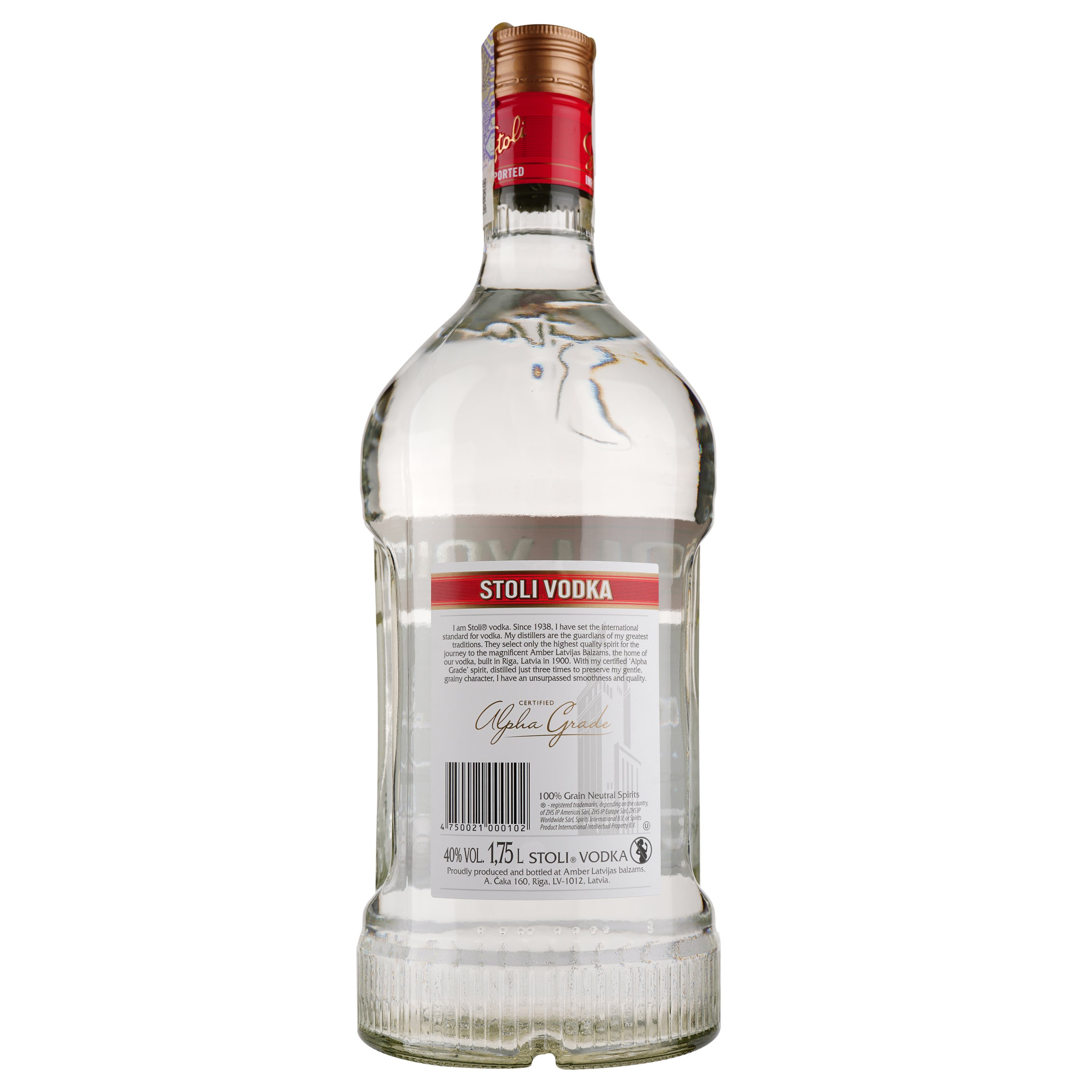 Водка Stoli Vodka 40% 1.75 л - фото 2