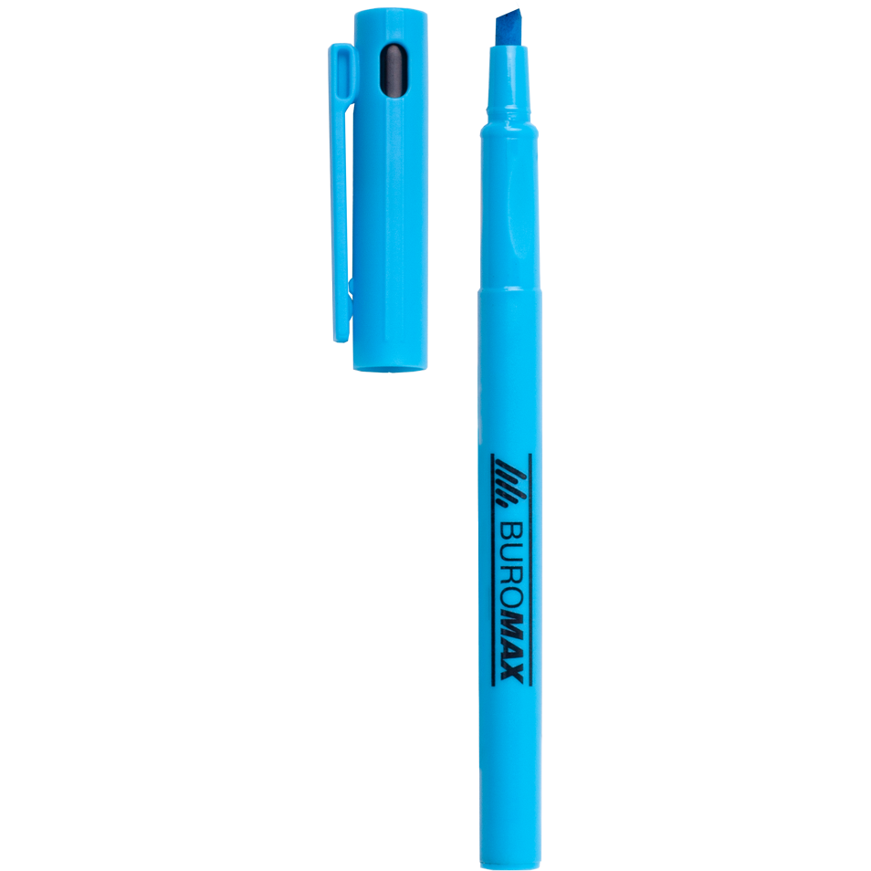 Текст-маркер Buromax Neon тонкий синий (BM.8907-02) - фото 2