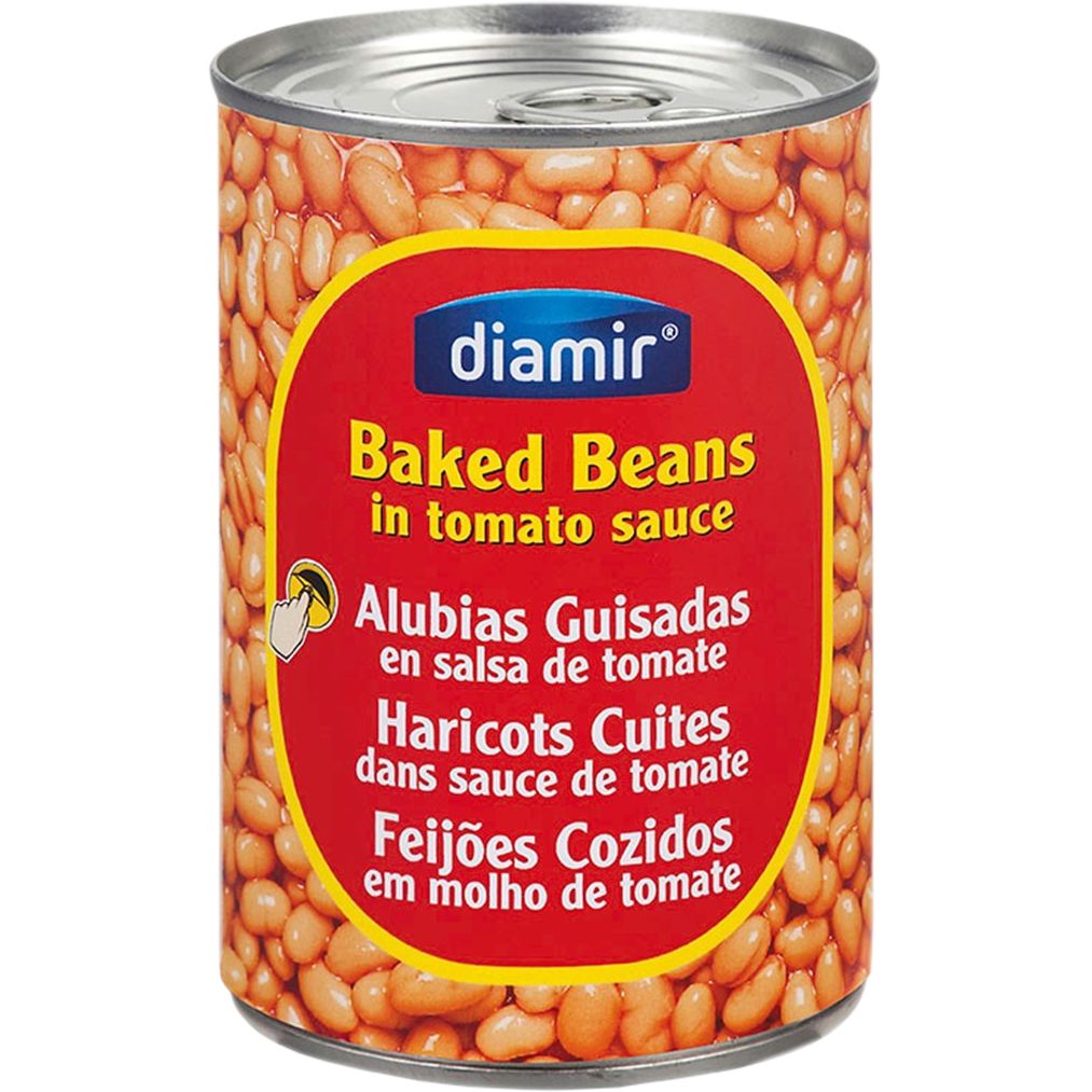Фасоль Diamir обжаренная в томатном соусе 420 г - фото 1