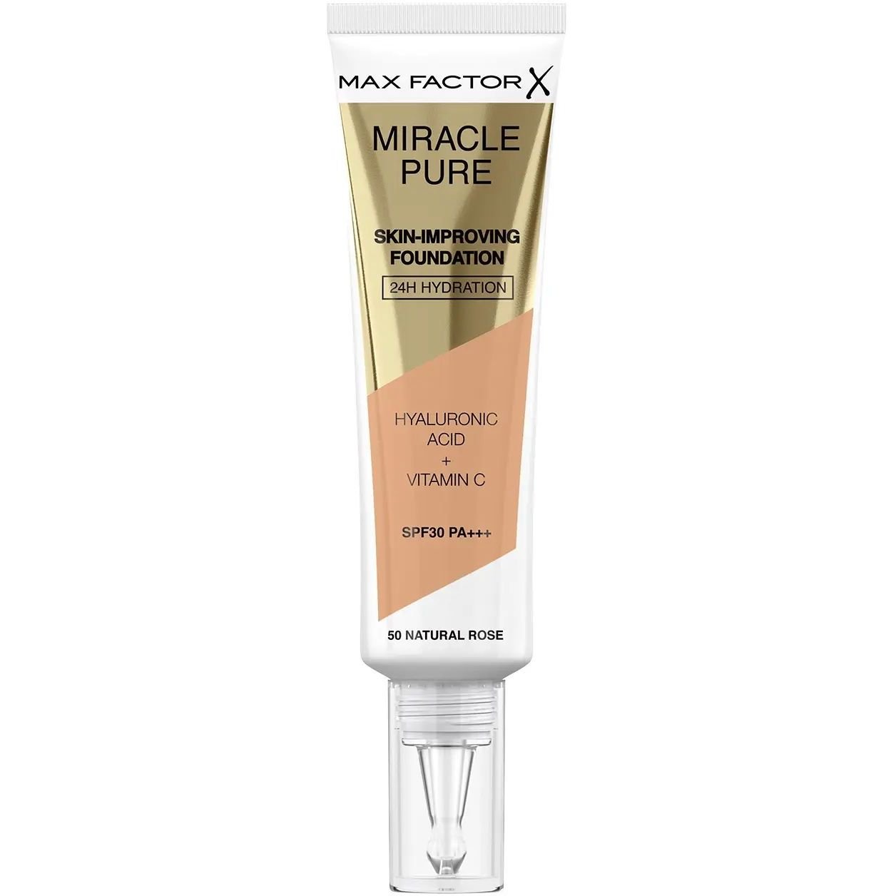 Тональная основа Max Factor Miracle Pure Skin-Improving Foundation SPF30 тон 050 (Natural Rose) 30 мл - фото 1