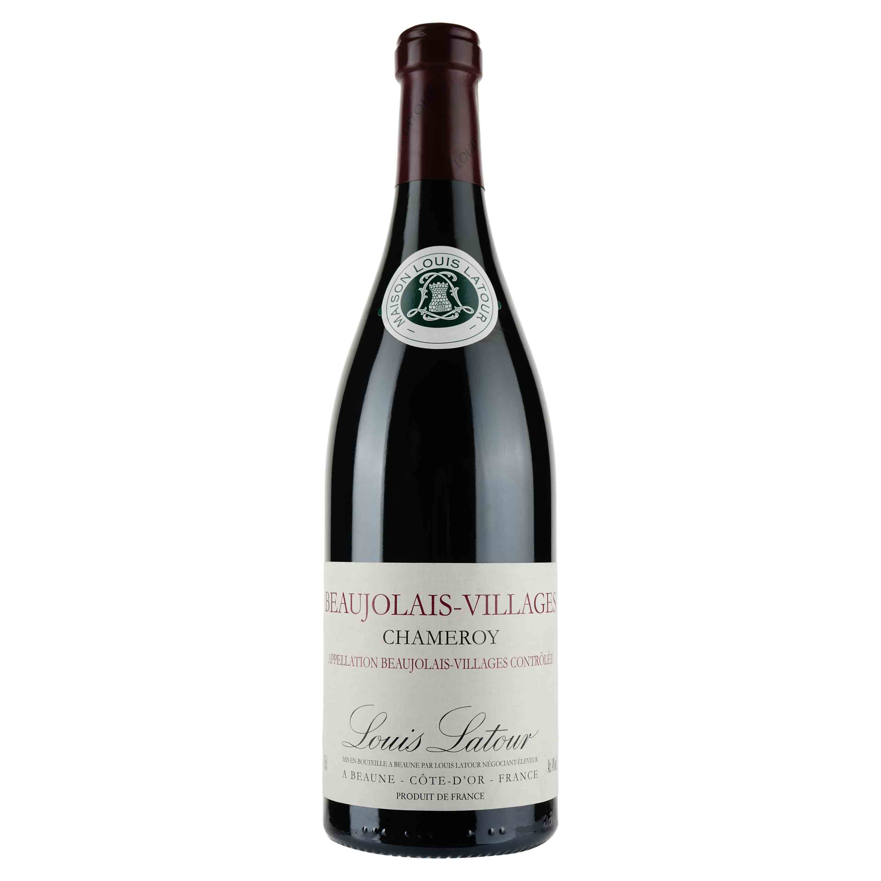 Вино Louis Latour Beaujolais-Villages Chameroy АОС, красное, сухое, 11-14,5%, 0,75 л - фото 1