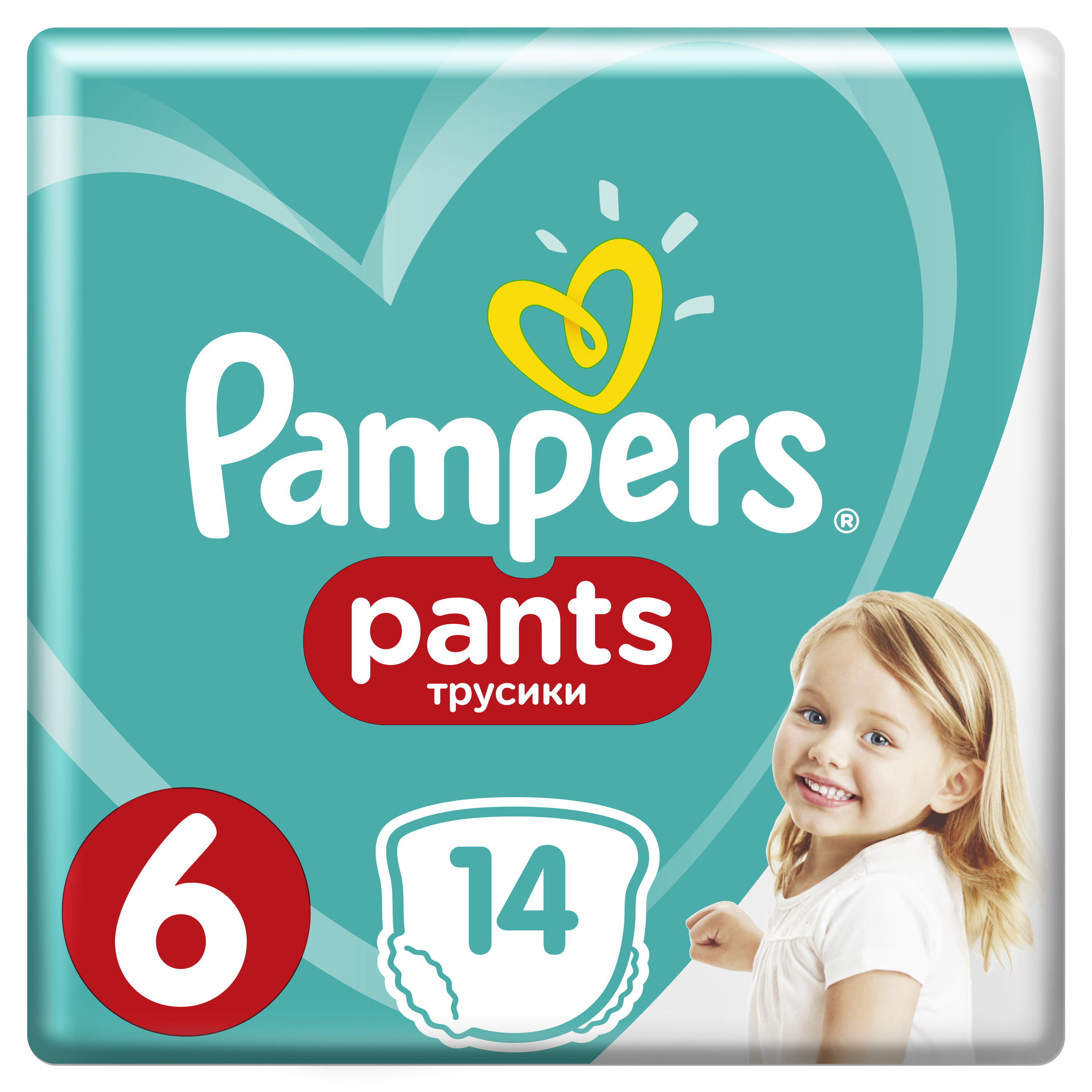 Подгузники-трусики Pampers Pants 6 (15+ кг), 14 шт. - фото 1
