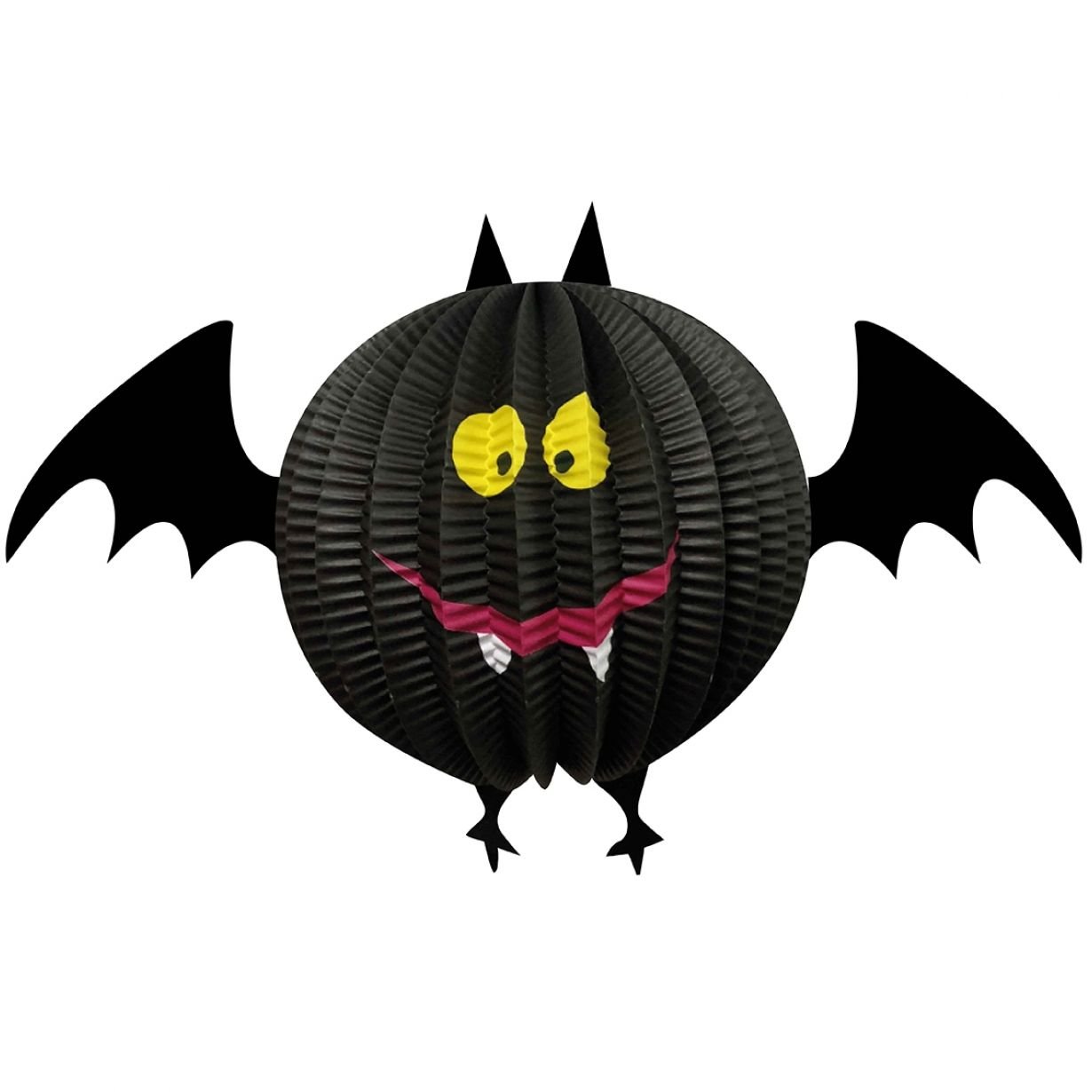 Декор подвесной бумажный Yes! Fun Halloween Летучая мышь 3D, 20 см (973636) - фото 1
