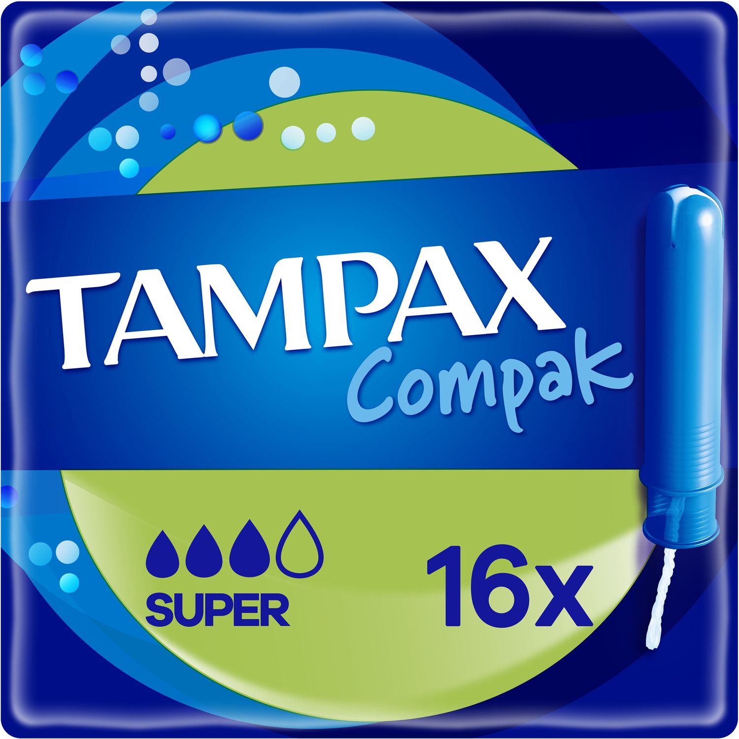 Тампоны Tampax Compak Super с аппликатором 16 шт. - фото 1