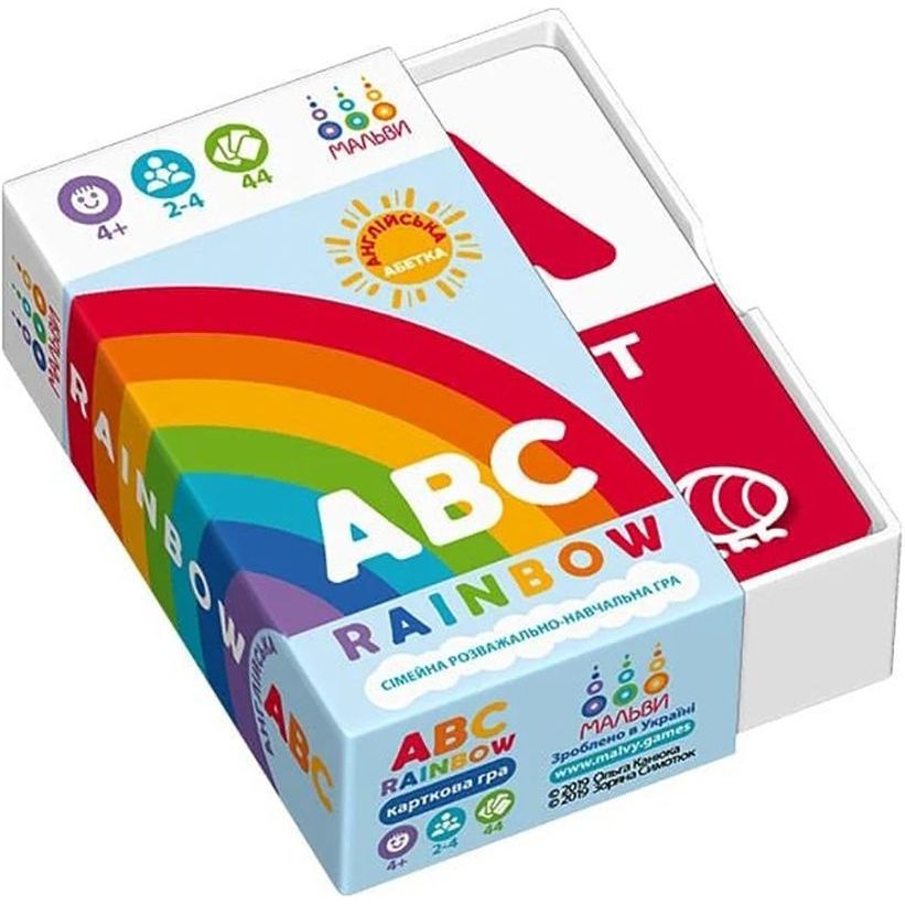 Настольная обучающая игра ABC rainbow Мальвы 360050, 44 карточки - фото 1