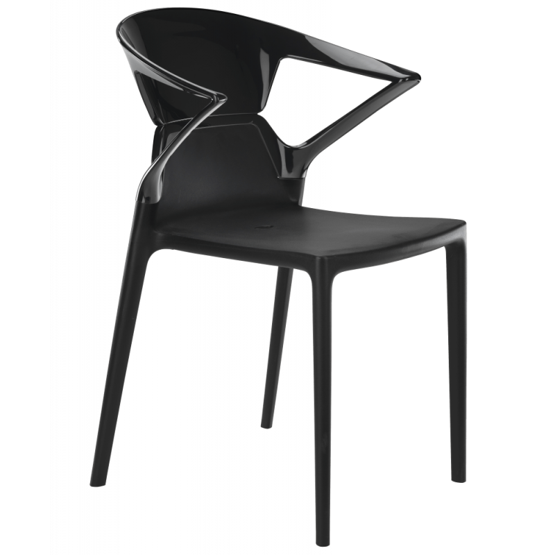 Крісло Papatya Ego-K, чорне сидіння, верх чорний (290654) - фото 1