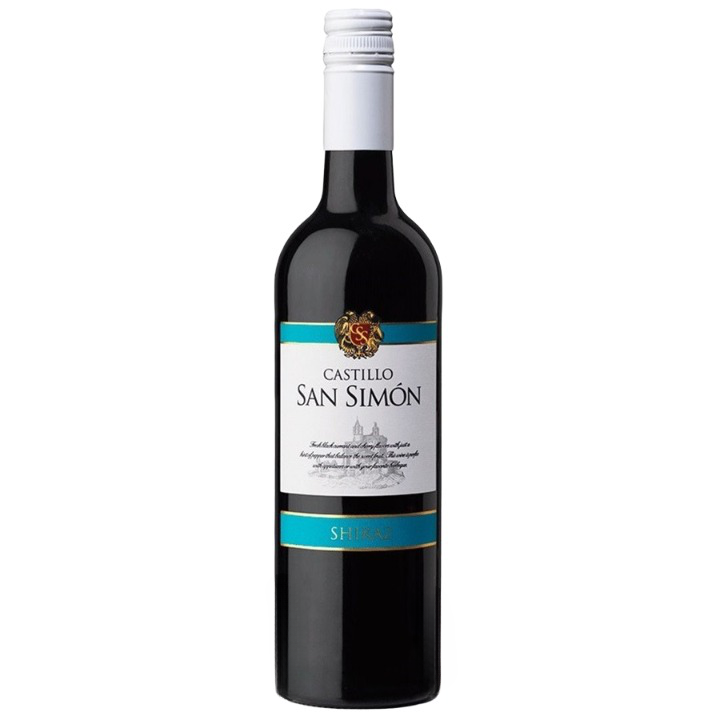 Вино Castillo San Simon Shiraz, красное, сухое, 12,5%, 0,75 л (27252) - фото 1
