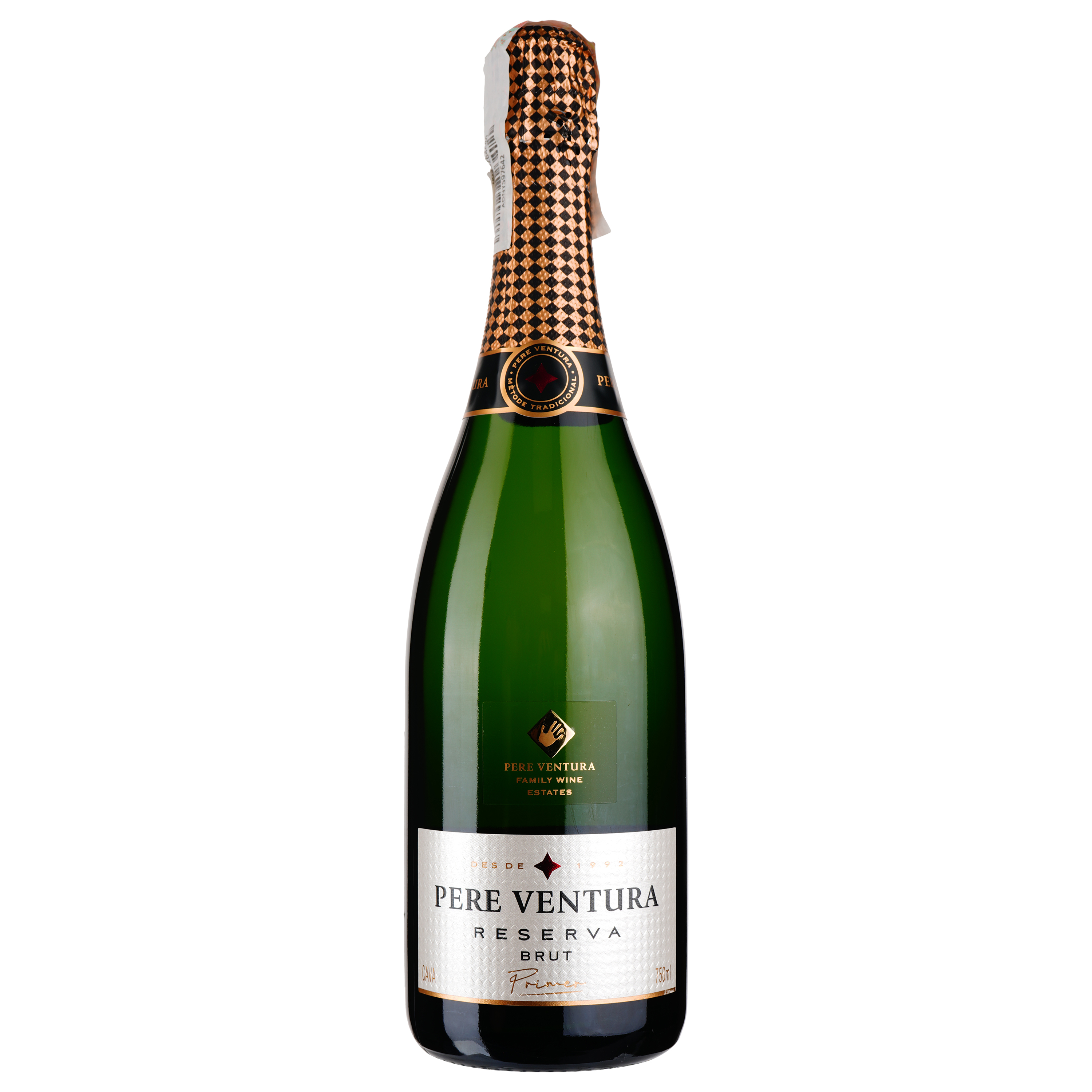 Игристое вино Pere Ventura Cava Brut Primer Reserva, белое, брют, 11,5%, 0,75 л - фото 1