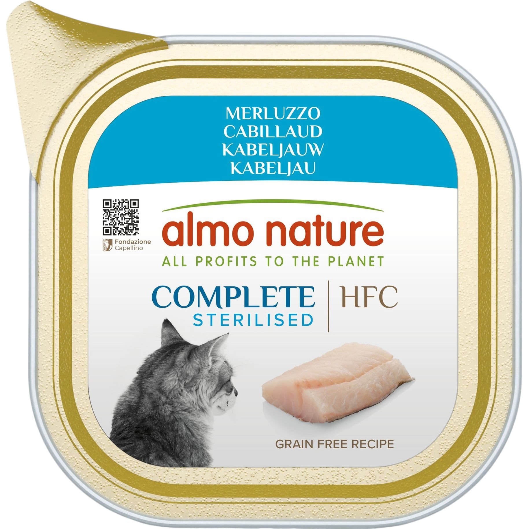 Влажный корм для кошек Almo Nature HFC Cat Complete Sterilised треска 85 г - фото 1