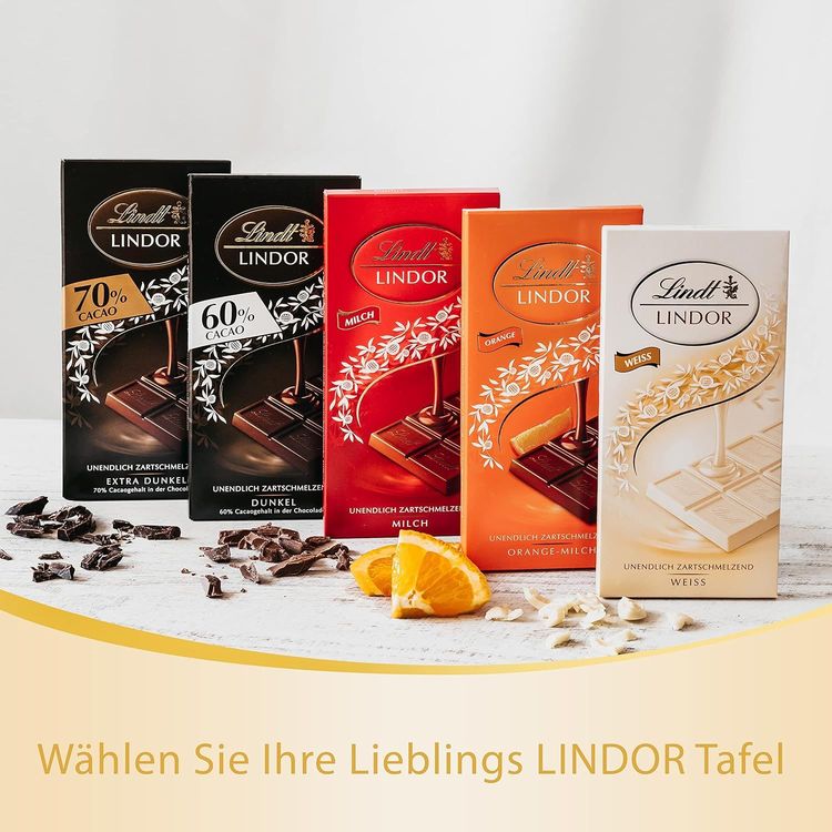 Шоколад молочний Lindt Lindor 100 г - фото 6