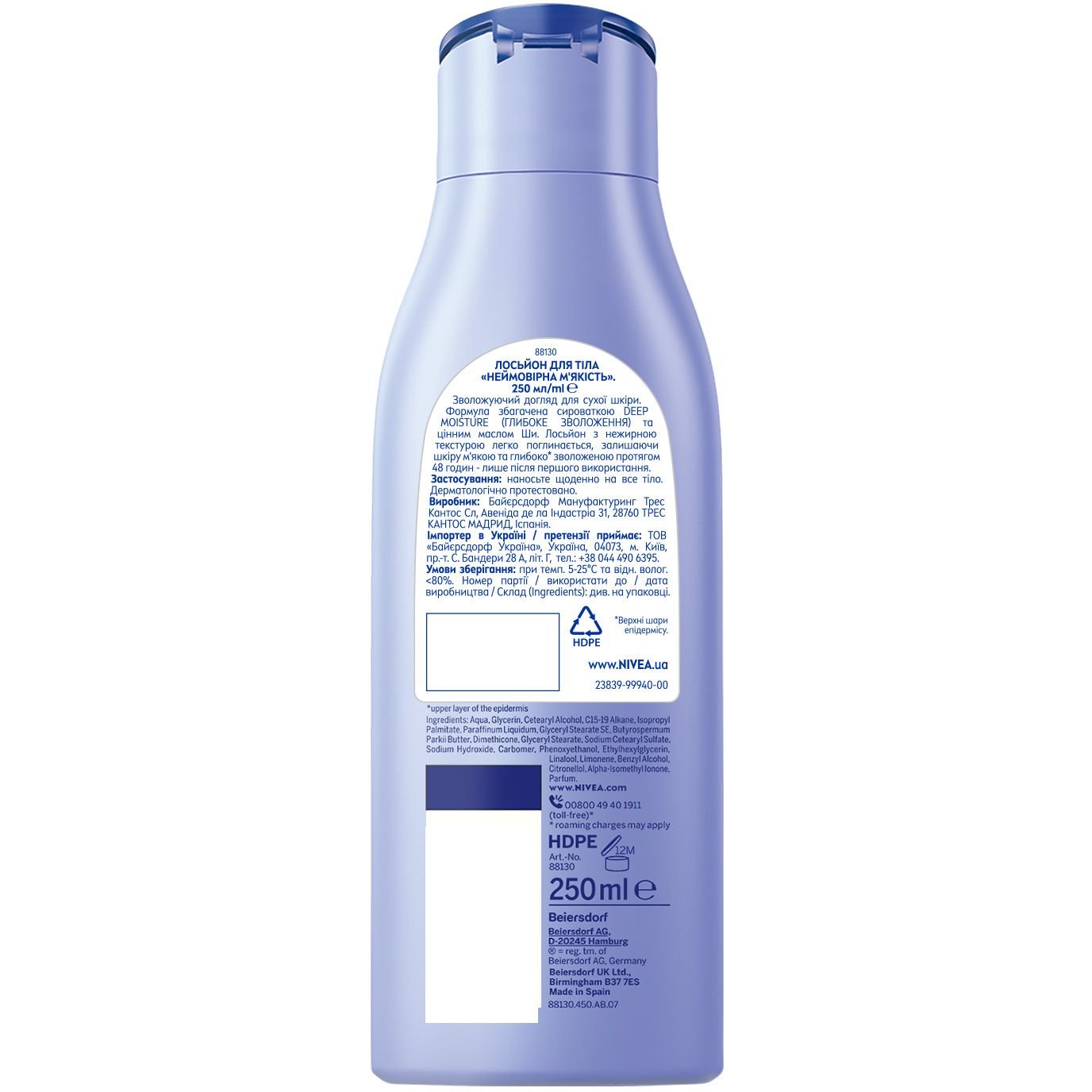 Молочко для тіла Nivea Неймовірна м'якість для сухої шкіри 250 мл (88130) - фото 7