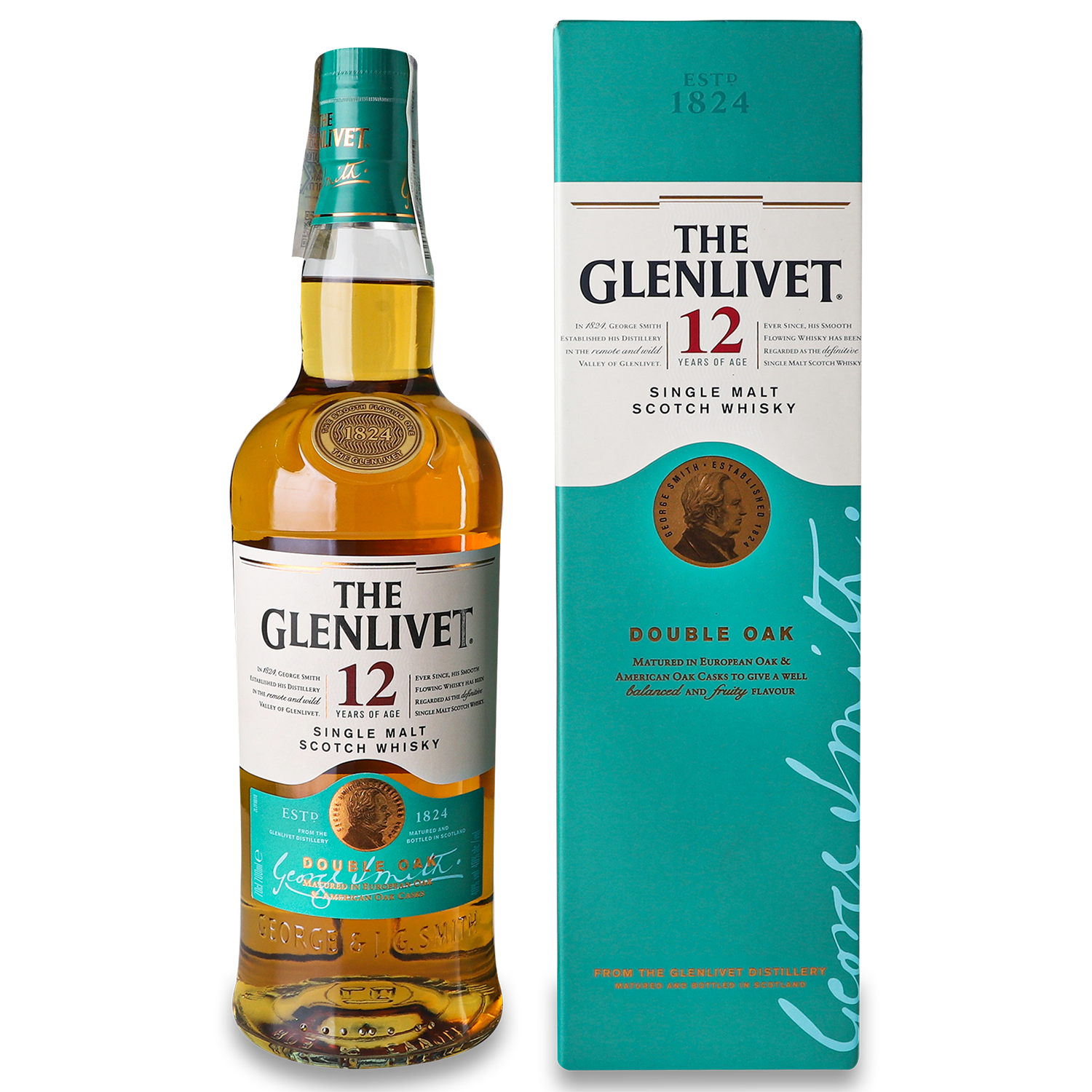 Виски The Glenlivet 12 yo, в подарочной упаковке, 40%, 0,7 л (605410) - фото 1