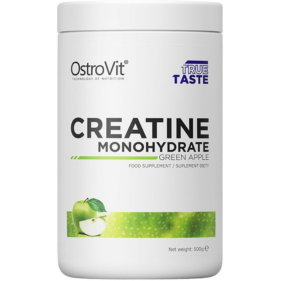 Креатин OstroVit Creatine Monohydrate Зеленое яблоко 500 г - фото 1