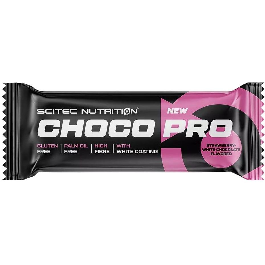 Батончик Scitec Nutrition Choco Pro Strawberry White Chocolate 50 г - фото 1