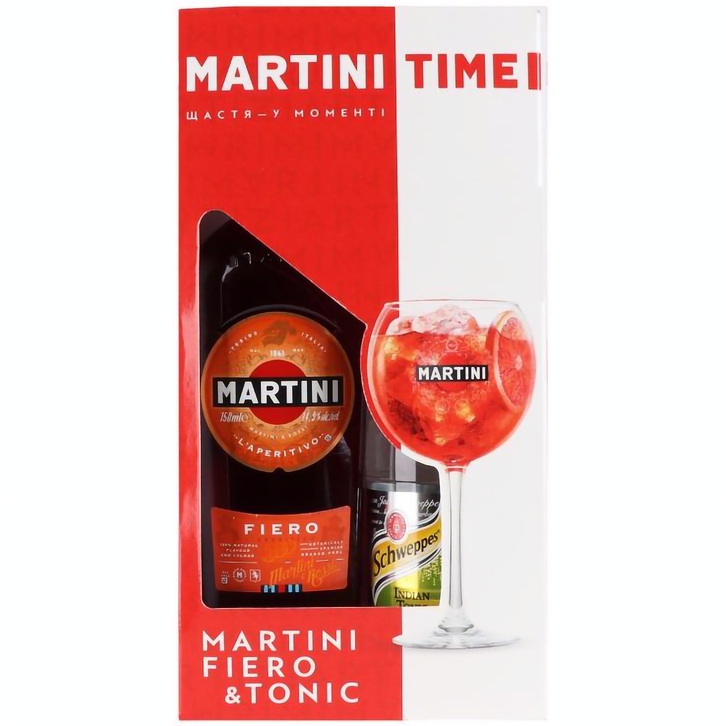 Набор: вермут Martini Fiero 14.9% 0.75 л + тоник Schweppes 0.75 л (785610) - фото 2