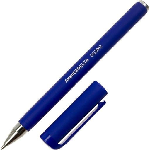 Ручка гелевая Axent Delta 0.7 мм синяя 2шт. (DG2042-02/02/P) - фото 2