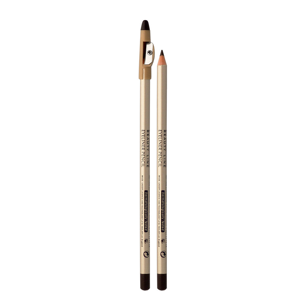 Контурный карандаш для глаз Eveline Eyeliner Pencil, с точилкой, черный, 1,2 г (LMKKBLACK2) - фото 1