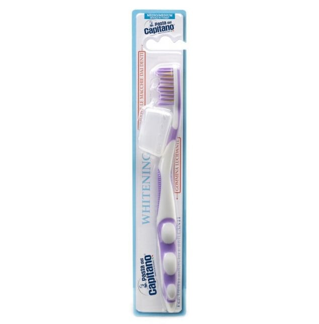 Зубна щітка Pasta Del Capitano Whitening Medium, середня, фіолетовий - фото 1