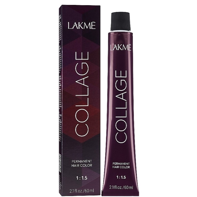 Перманентна фарба для волосся Lakme Collage Creme Hair Color відтінок 1/00 (чорний) 60 мл - фото 1