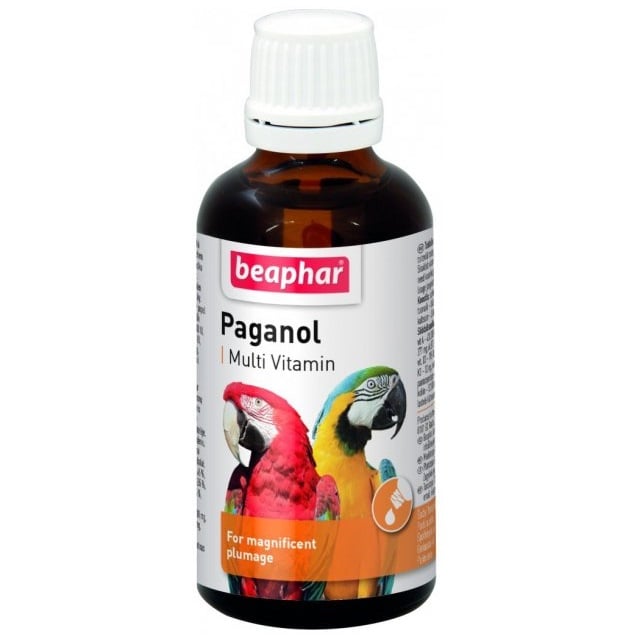 Фото - Лекарства / витамины для птиц Beaphar Вітаміни для зміцнення оперення птахів  Paganol, 50 мл  (12521)
