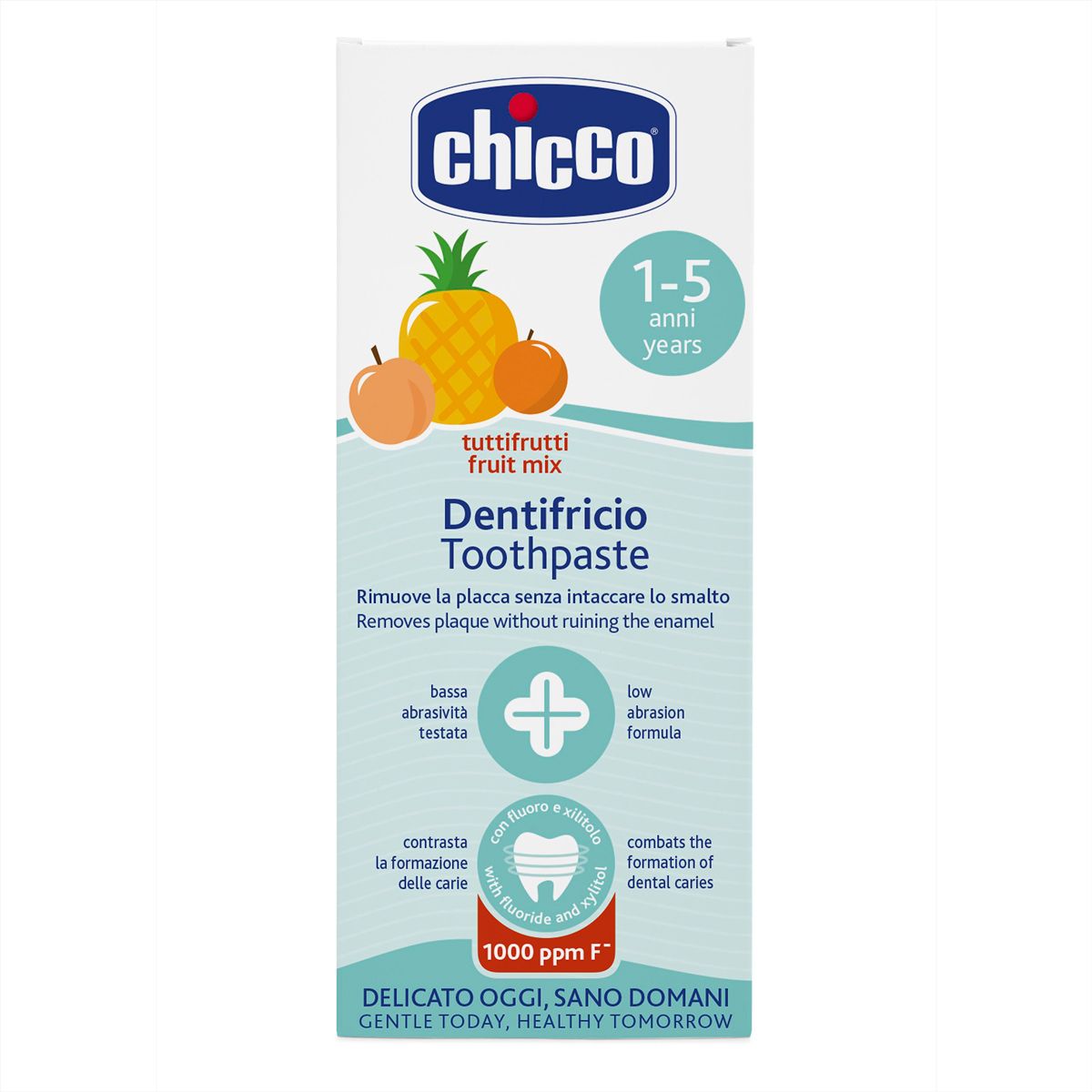Зубная паста Chicco Тутти Фрутти, з фтором, 50 мл (10608.00) - фото 2