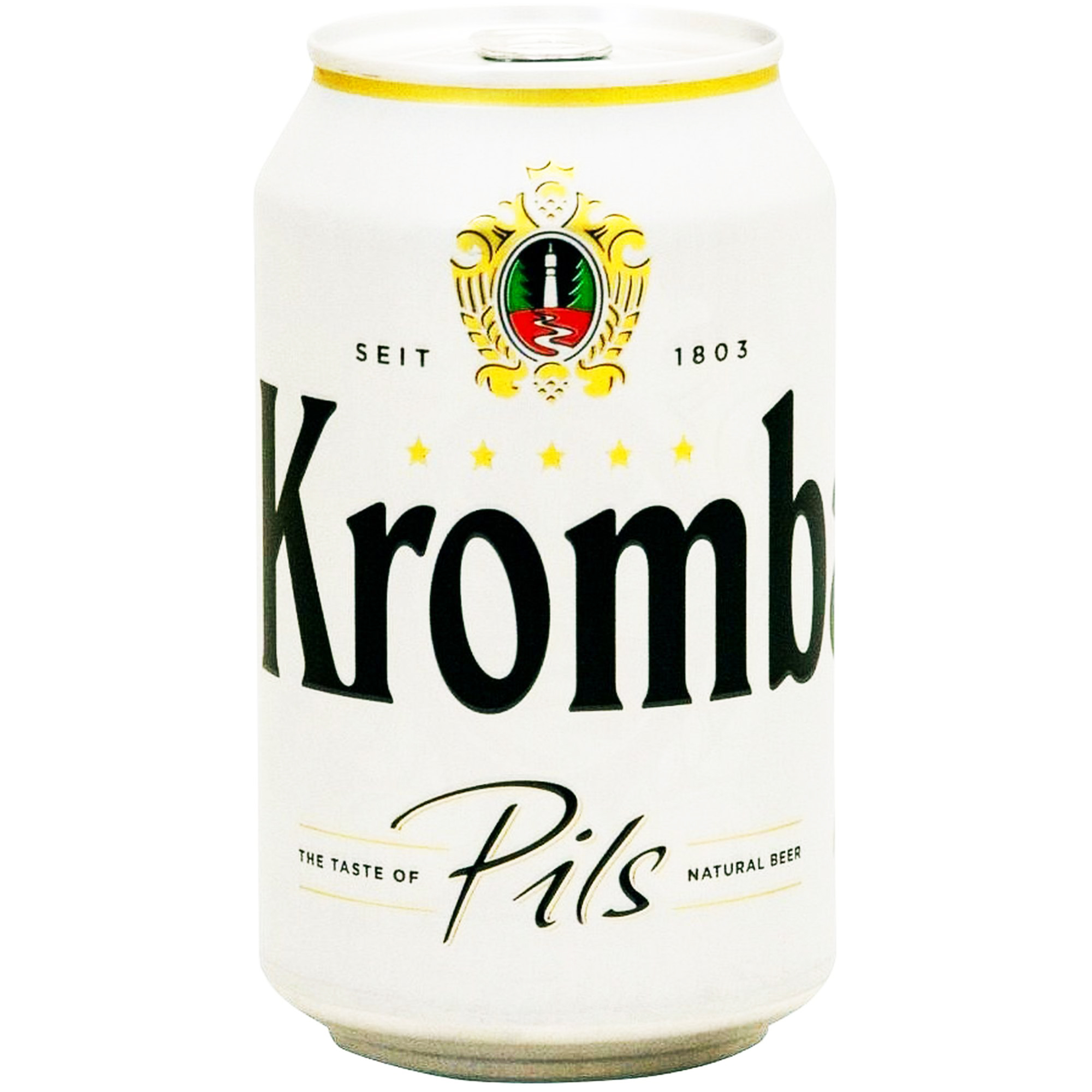 Пиво Krombacher Pils светлое 4.8% 0.33 л ж/б - фото 1