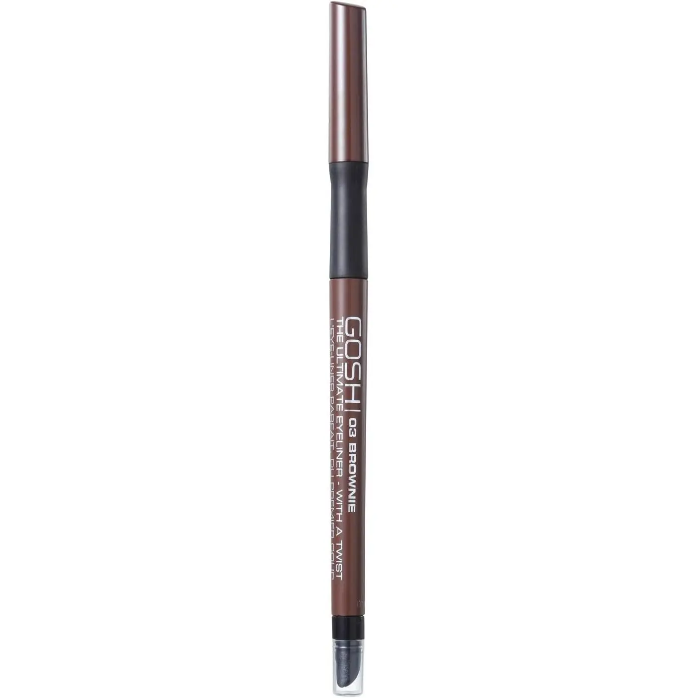 Карандаш для глаз Gosh Ultimate Eyeliner With A Twist тон 03 (Brownie) 0.4 г - фото 3