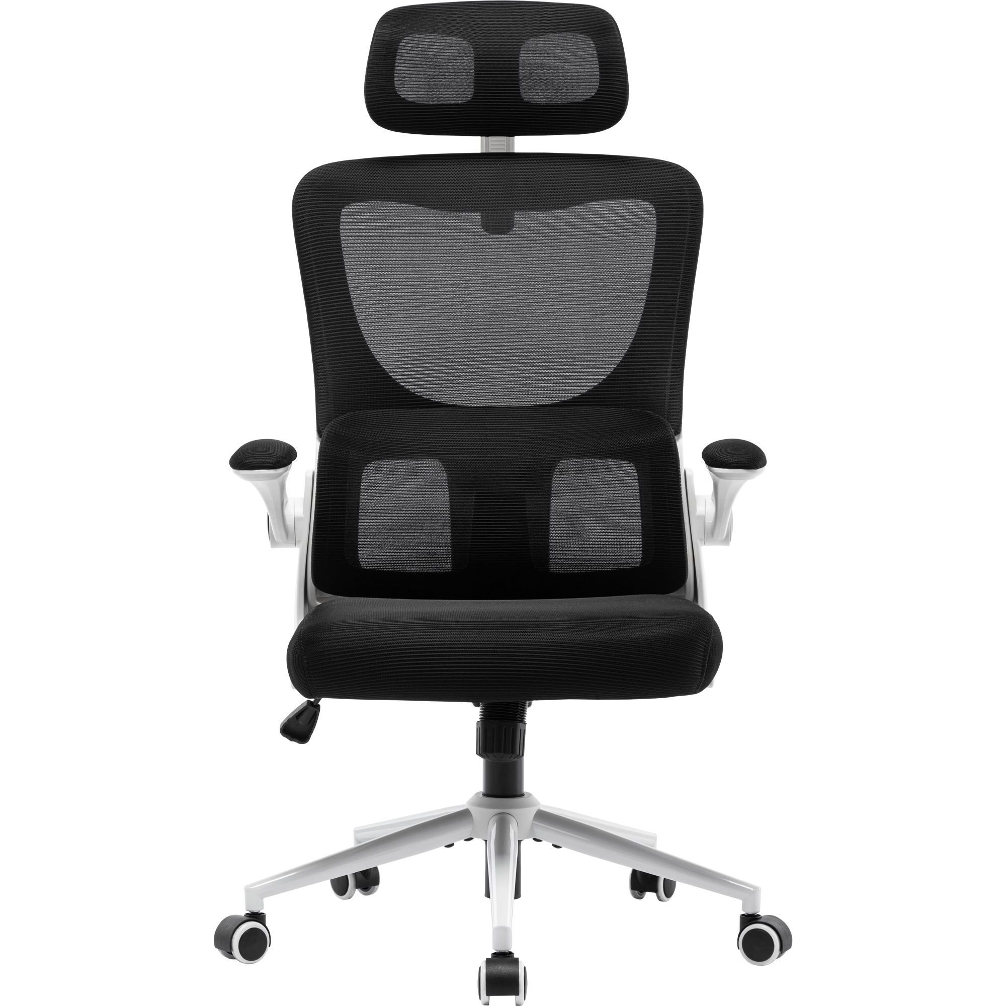 Офісне крісло GT Racer X-5728, чорно-біле (X-5728 White/Black) - фото 2