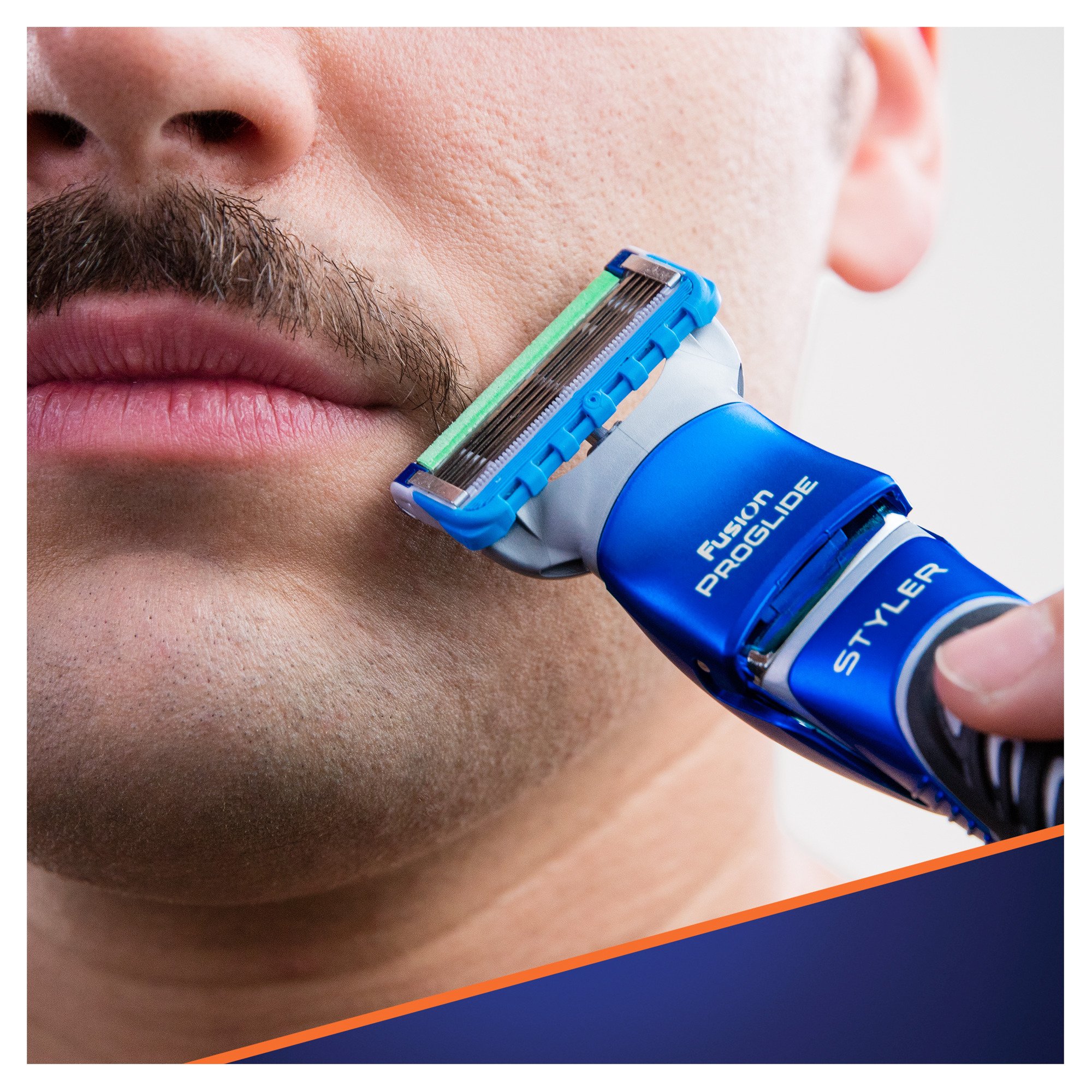 Бритва-стайлер Gillette Fusion 5 ProGlide Styler з 1 змінним картриджем ProGlide Power + 3 насадки для моделювання бороди та вусів - фото 10