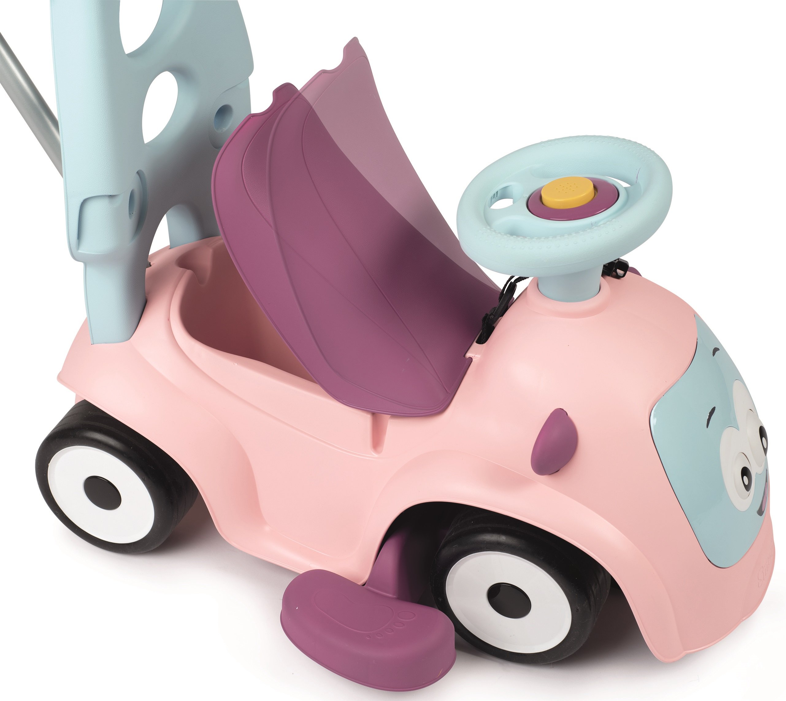 Машина для катания детская Smoby Toys Маестро 4 в 1 с функцией качели, розовый (720305) - фото 4
