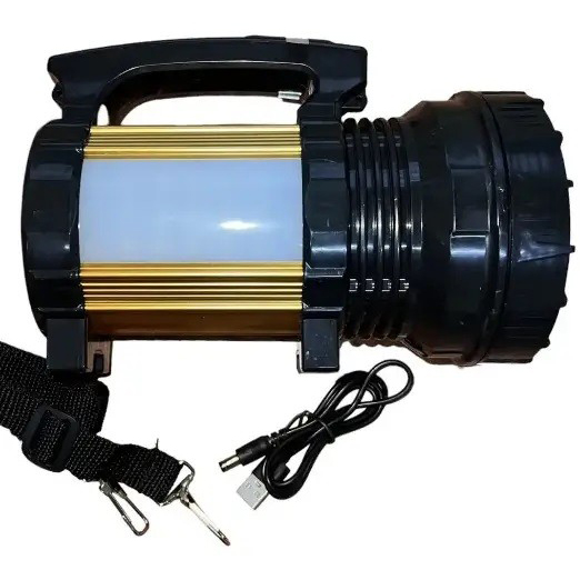 Фонарь светодиодный Stenson с аккумулятором 4800 мАч Bb-016 gold (25839) - фото 2