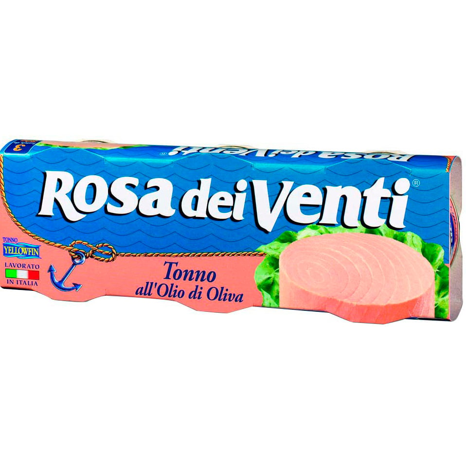Набор тунца Callipo Rosa dei Venti в оливковом масле 240 г (3 шт. х 80 г) - фото 1