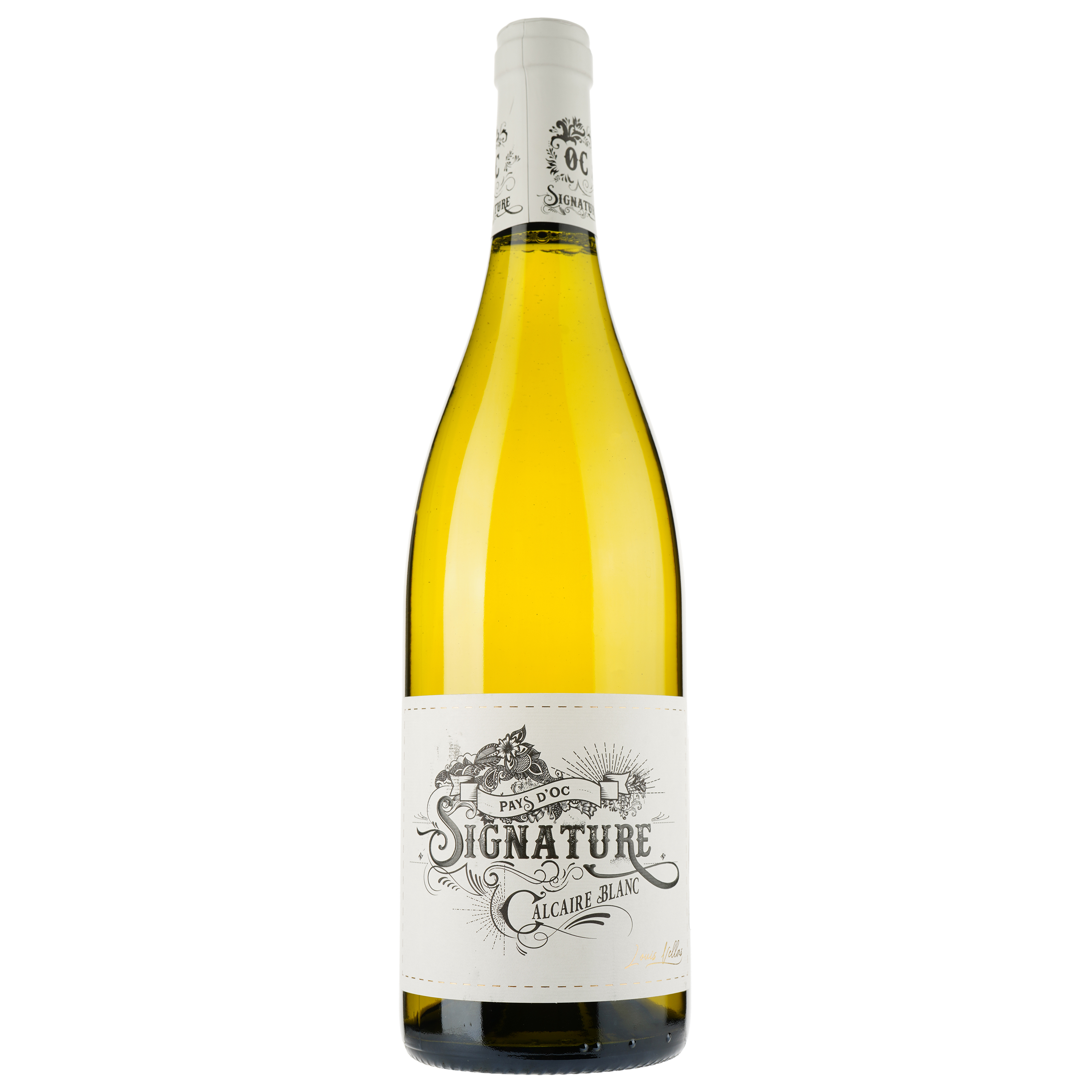 Вино Signature Calcaire Blanc IGP Pays D'Oc, біле, сухе, 0.75 л - фото 1