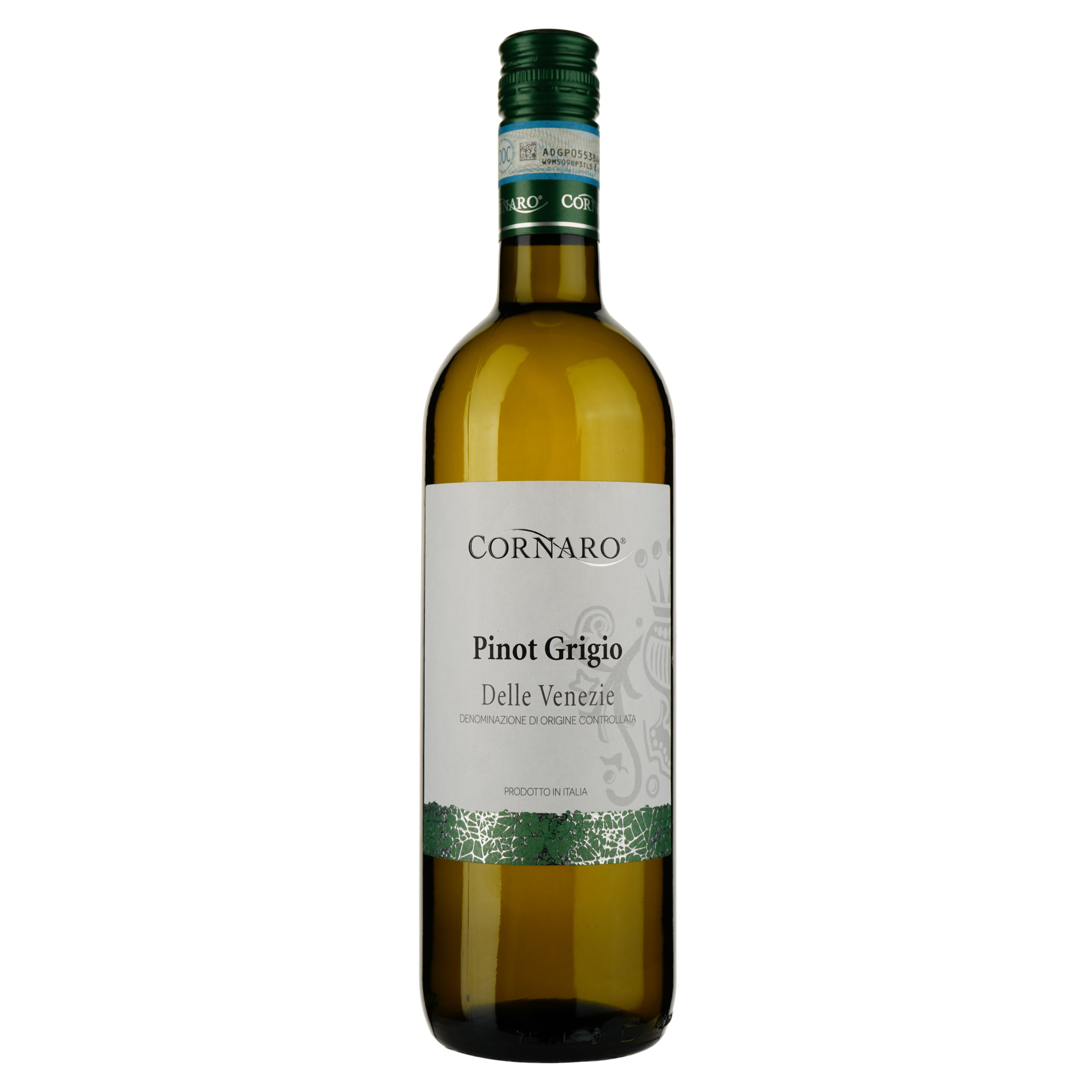 Вино Montelliana Cornaro Pinot Grigio, біле, сухе, 0.75 л - фото 1