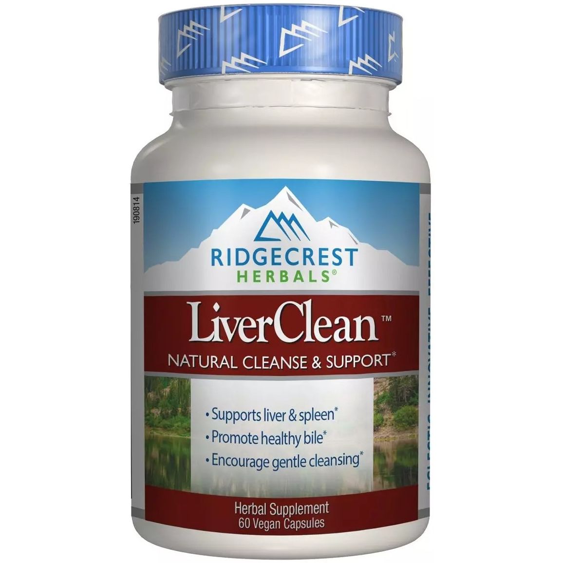 Натуральный комплекс для поддержки и защиты печени RidgeCrest Herbals LiverClean 60 вегетарианских капсул - фото 1