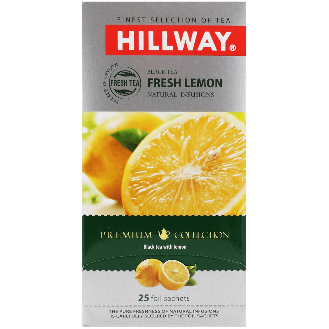 Чай чорний Hillway Fresh Lemon, 25 шт. (659390) - фото 1