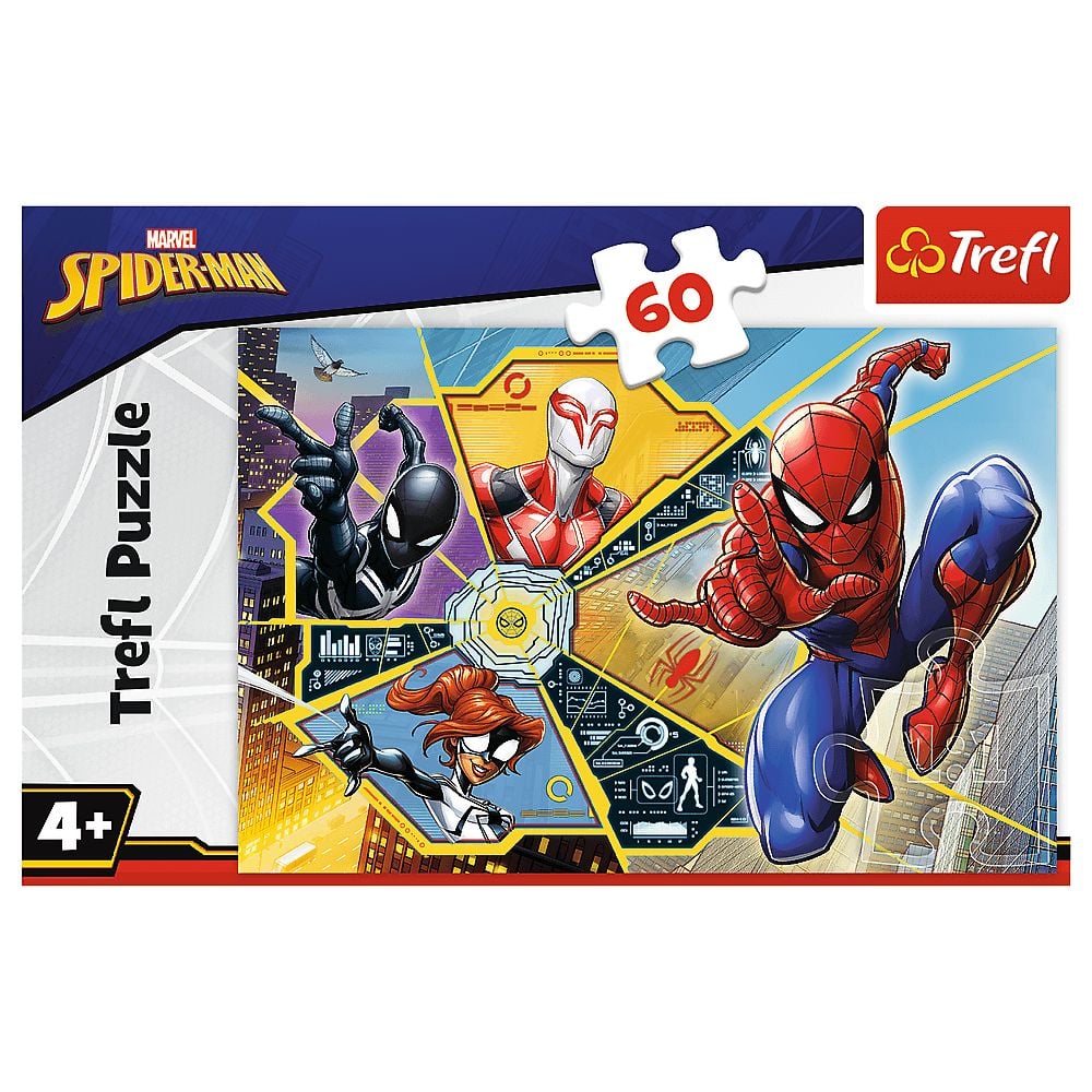 Пазлы Trefl Битва в паутине Marvel 60 элементов - фото 3