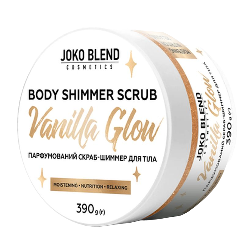 Парфюмированный cкраб для тела Joko Blend Vanilla Glow, с шиммером, 390 г - фото 3