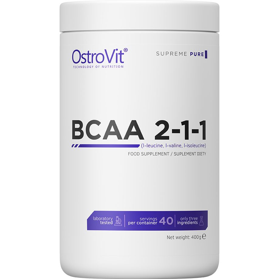 Амінокислота OstroVit BCAA 2-1-1 Natural 400 г - фото 1