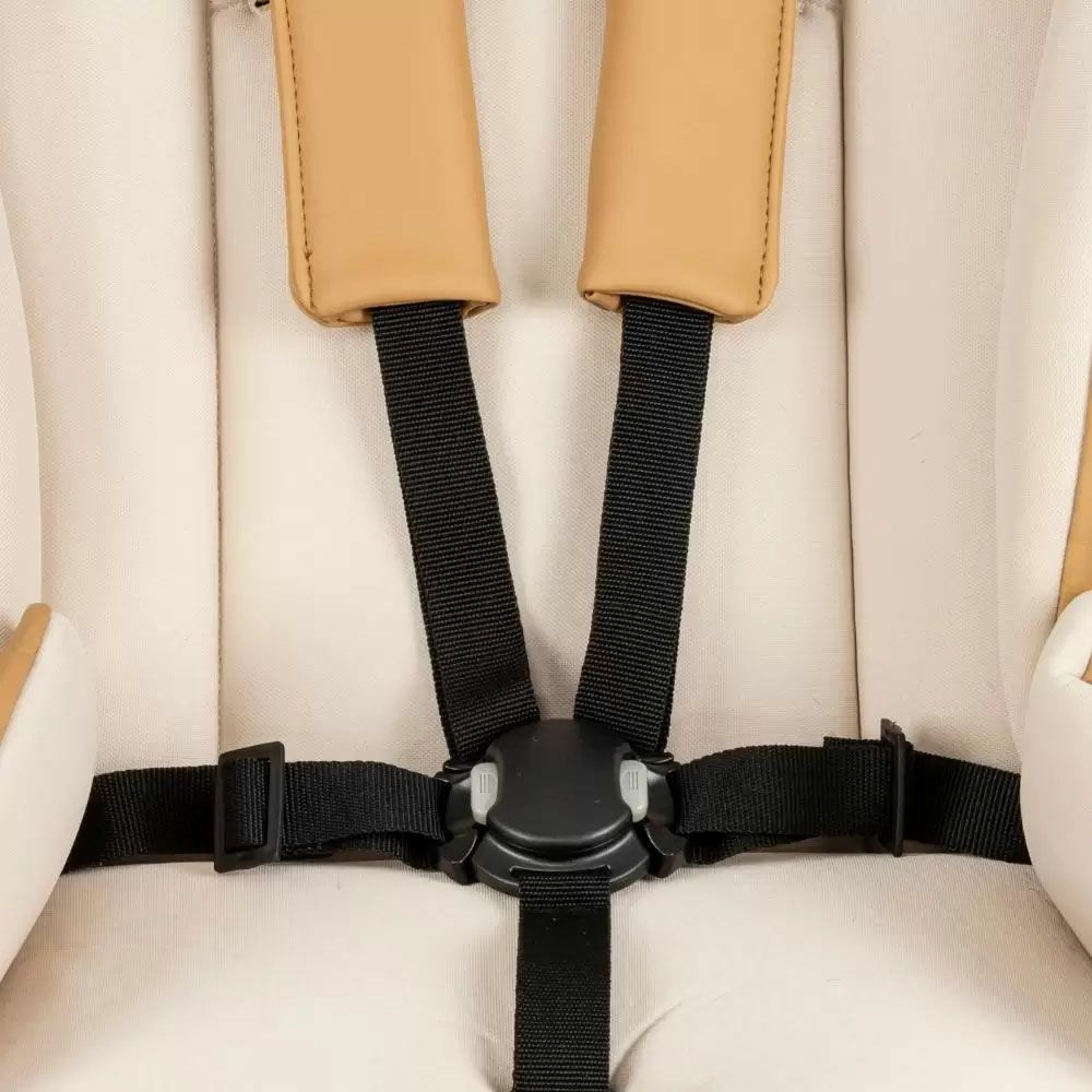 Коляска Tutis Mio Leather Beige, 2 в 1, бежевая (1232180) - фото 14