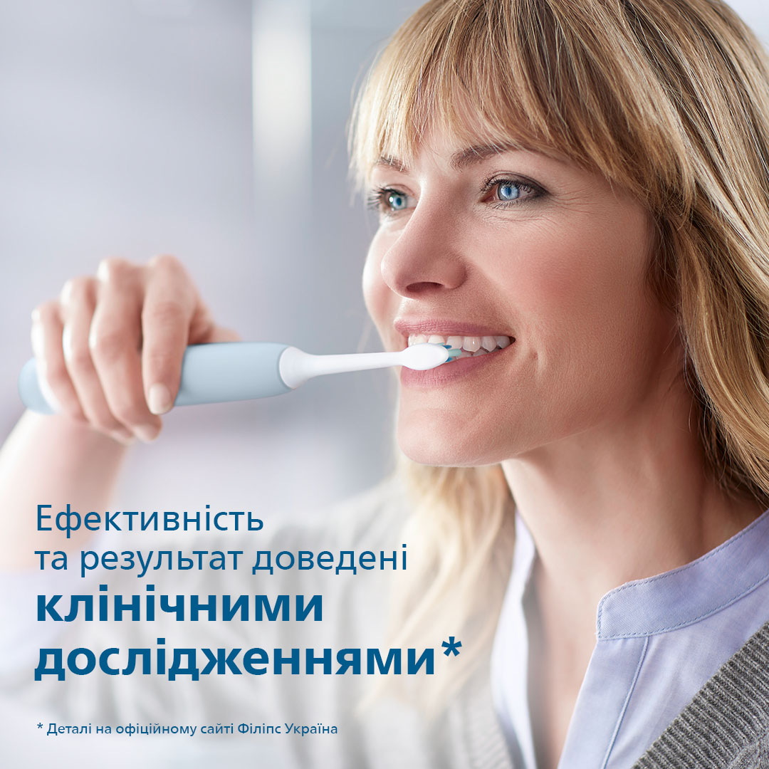 Электрическая зубная щетка Philips Sonicare Protective Clean голубая (HX6803/04) - фото 7