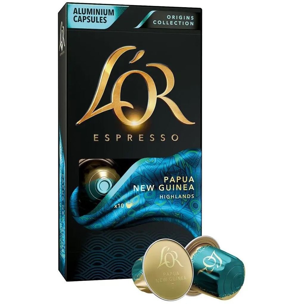 Кава мелена L'OR Espresso Papua New Guinea в капсулах, 52 г, 10 шт. (874034) - фото 1