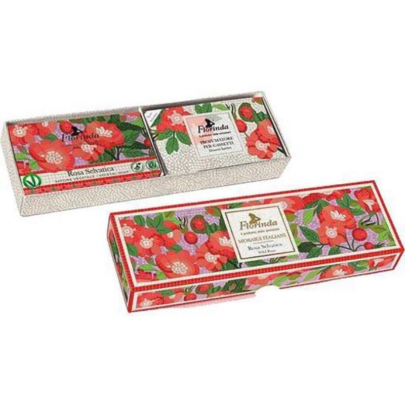 Набор мыла Florinda Мозаика Дикая роза, 200 г, 3 ароматических пакетика - фото 1