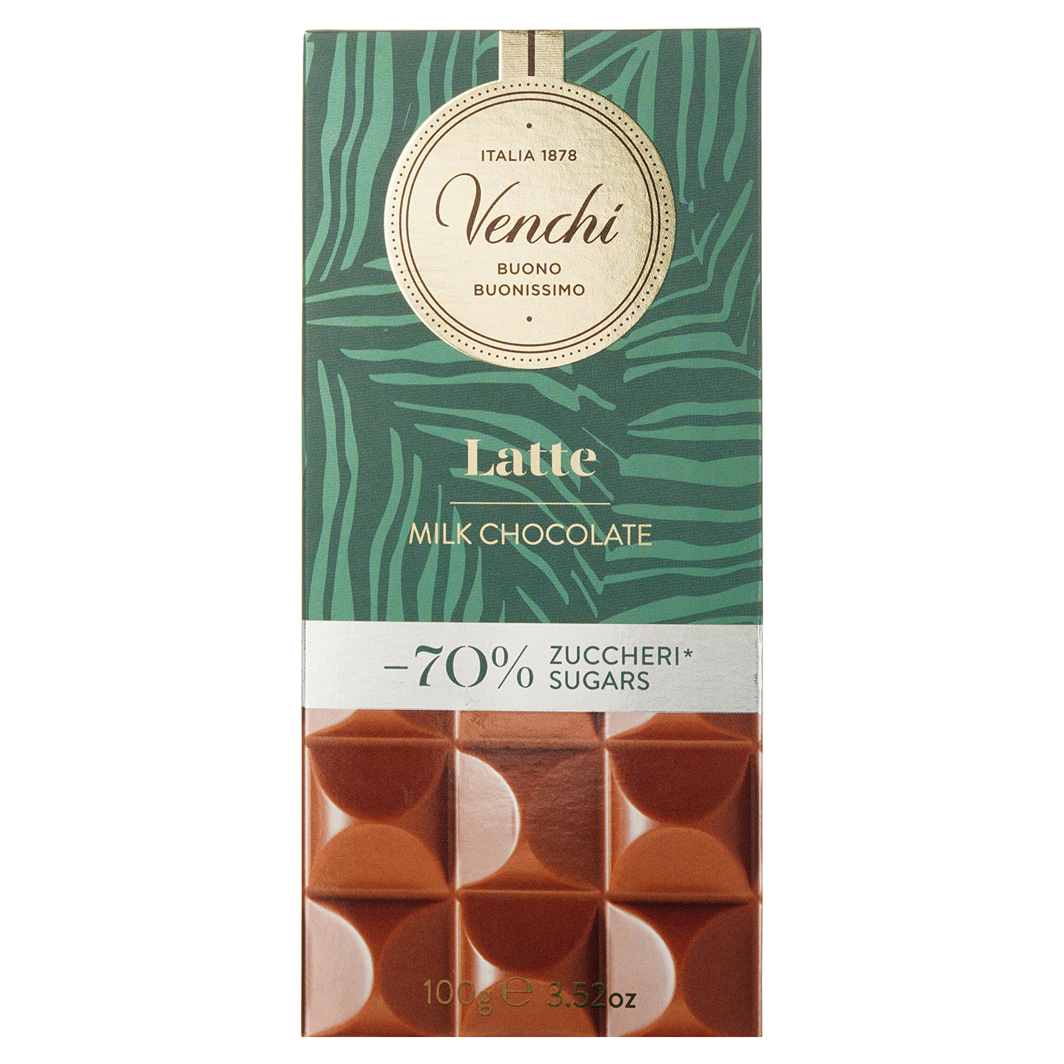 Шоколад молочний Venchi 70% какао 100 г (877277) - фото 1