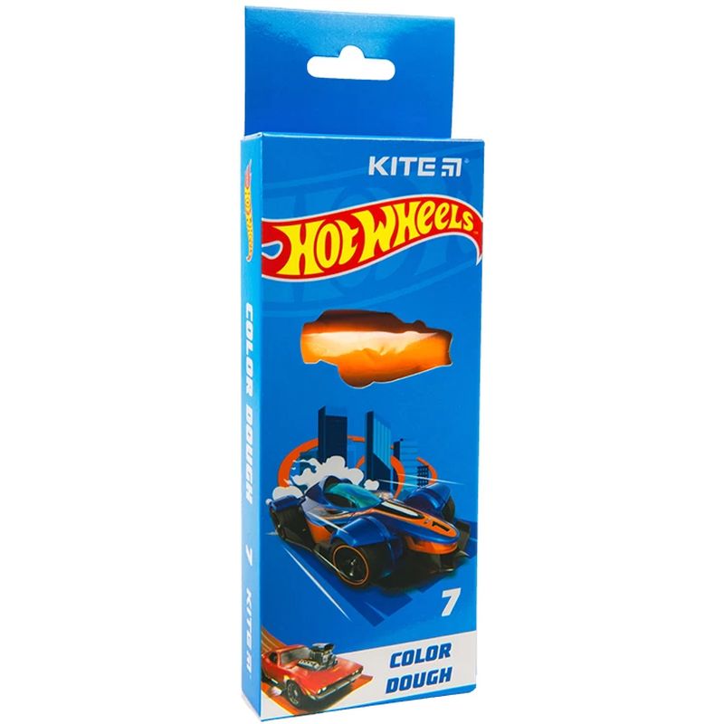 Тісто для ліпки Kite Hot Wheels кольорове 7 х 20 г (HW23-136) - фото 1