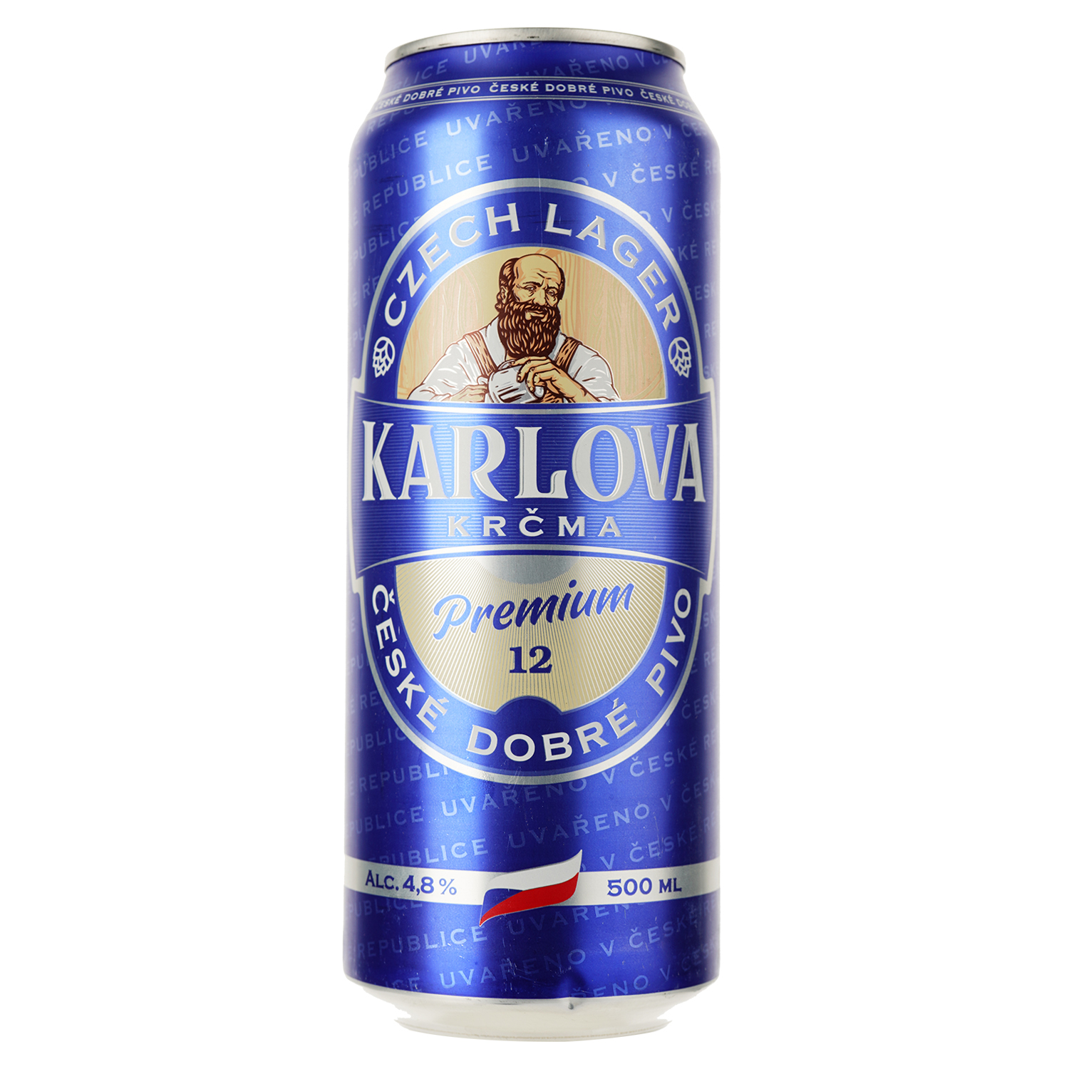 Пиво Karlova Krcma Premium 12 светлое 4.8% 0.5 л ж/б - фото 1