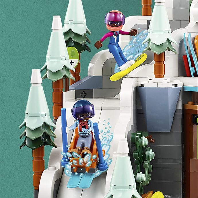 Конструктор LEGO Friends Святкова гірськолижна траса й кафе, 980 деталей (41756) - фото 5